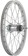 Sta-Tru Single Wall Rear Wheel - 16", 3/8" x 110mm, Coaster Brake, Freewheel, Silver, Clincher