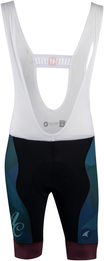 All-City Night Claw Men's Bib Short - Black, Dark Teal, Spruce Green, Mulberry, Large 