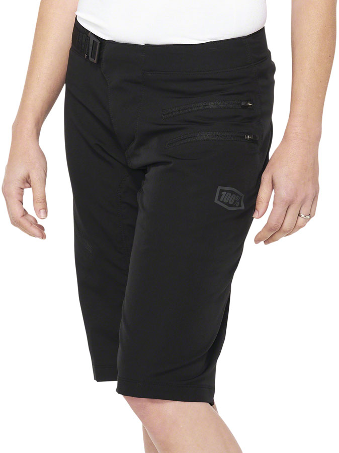 100% Airmatic Shorts - Black, Women's, Large






