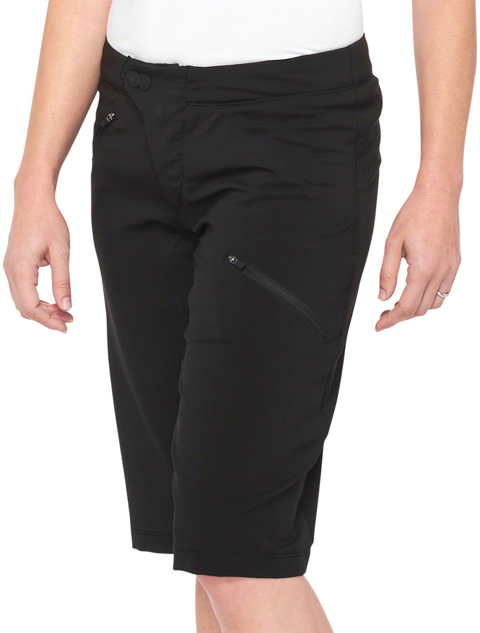 100% Ridecamp Shorts - Black, Women's, Small 
