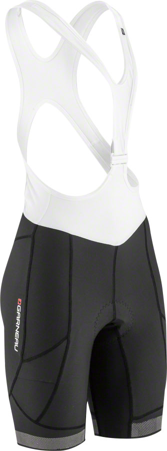 Garneau CB Neo Power RTR Bib Shorts - Black/White, Medium, Women's