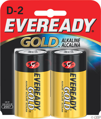 Eveready Gold D Alkaline Battery: 2-Pack






