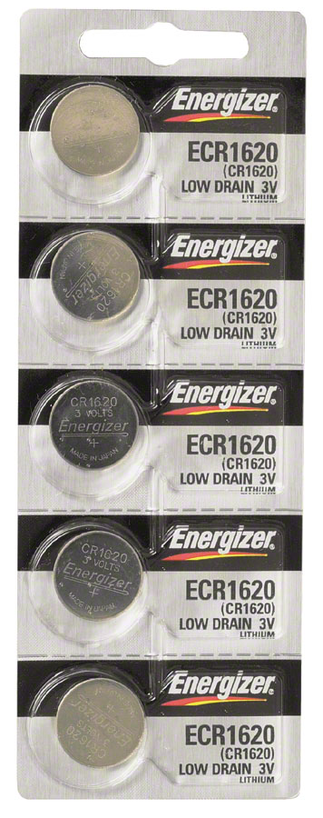 Energizer CR1620 Lithium Battery: Card of 5