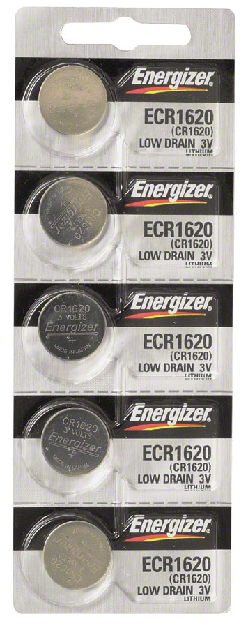 Energizer CR1620 Lithium Battery: Card of 5






