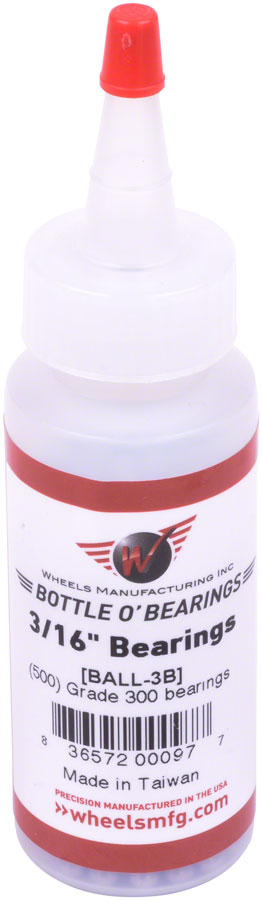 Wheels Manufacturing Grade 300 3/16" Loose Ball Bearing: Bottle of 500 