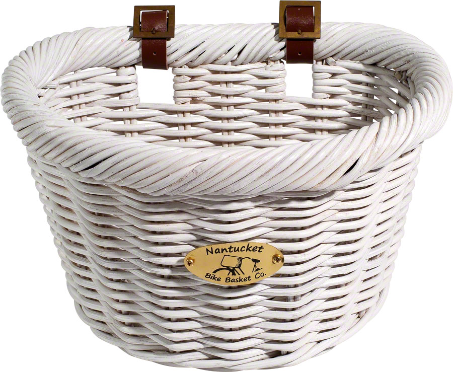 Nantucket Cruiser Front Basket, D-Shape White