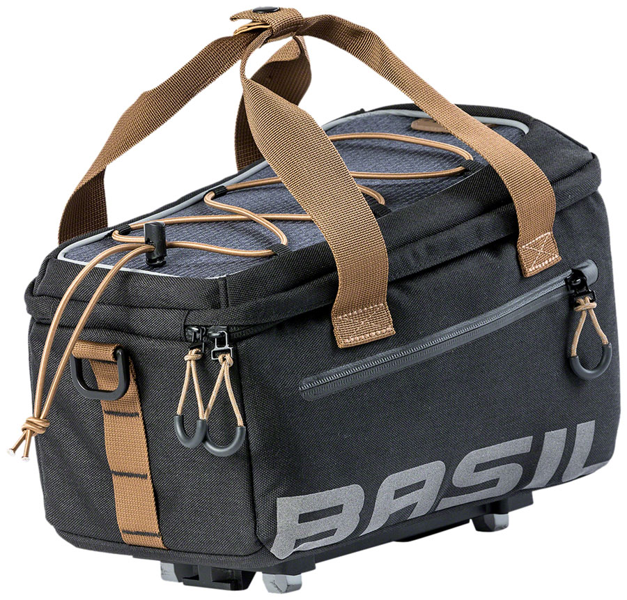 Basil Miles Trunk Bag - 7L, MIK Mount , Black/Brown






