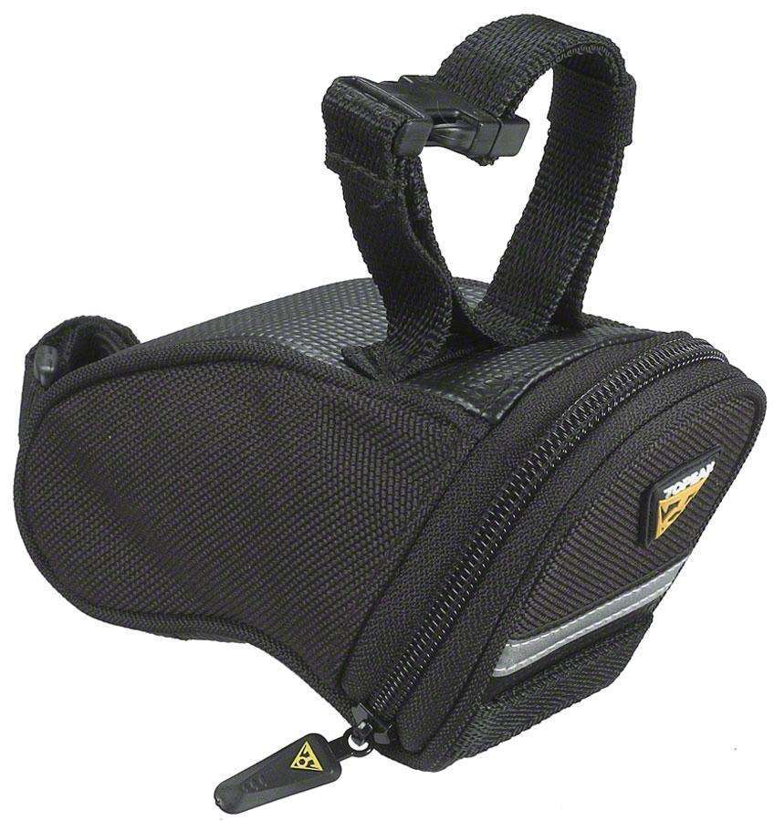 Topeak Aero Wedge Seat Bag - Strap-on, Micro, Black 