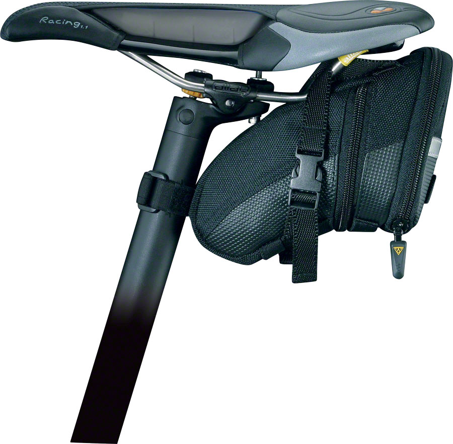 Topeak Aero Wedge Seat Bag Strapon, Medium, Black