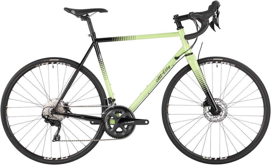 All-City Zig Zag Bike - 700c, Steel, 105, Honeydew Bling, 49cm 