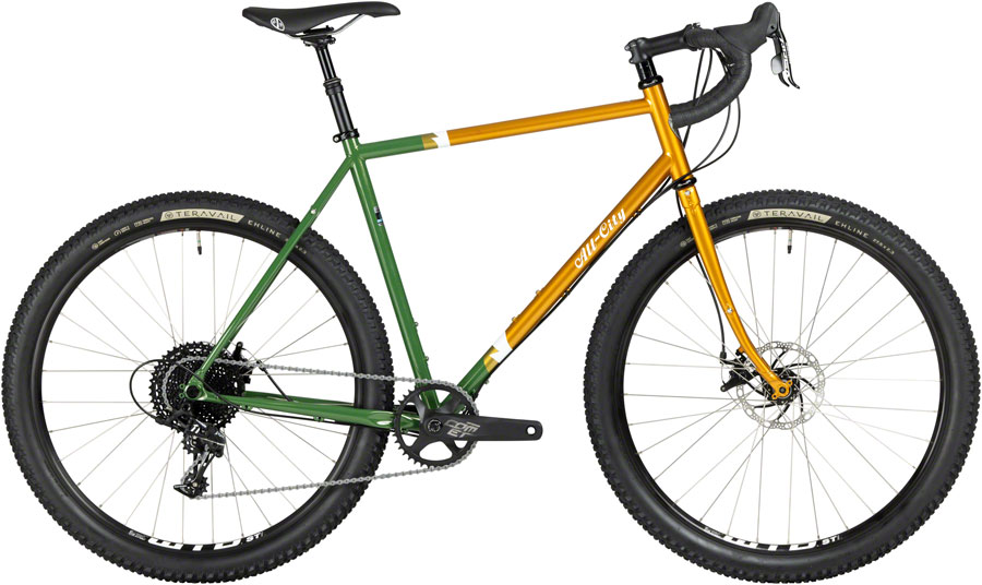 All-City Gorilla Monsoon Bike - 650b, Steel, APEX, Tangerine Evergreen, 52cm 