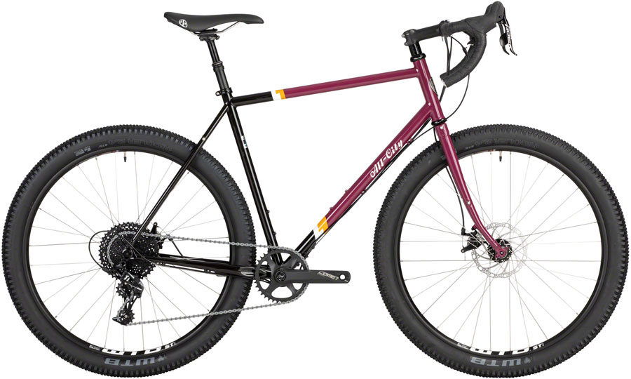 All-City Gorilla Monsoon Bike - 650b, Steel, APEX, Charred Berry, 52cm 
