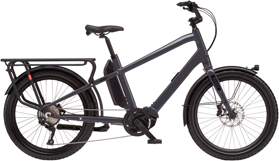 Benno Boost E Class 3 Etility Ebike - Bosch Performance Line Speed, 500Wh, Step-Over, Anthracite Gray, One Size 
