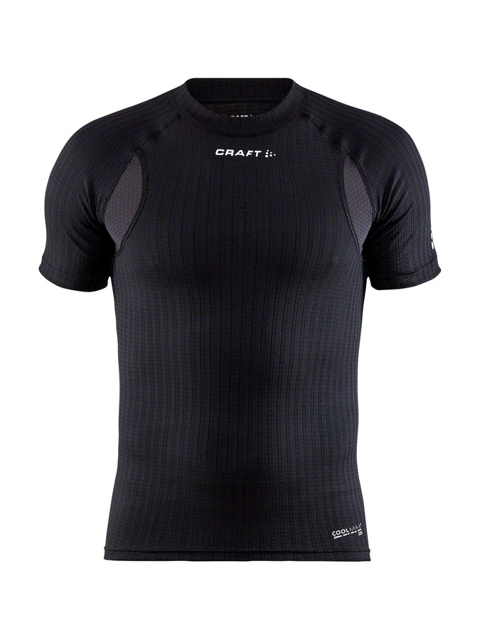 Craft Active Extreme X Crew Neck Base Layer Top - Black, Short Sleeve, Men's, Large