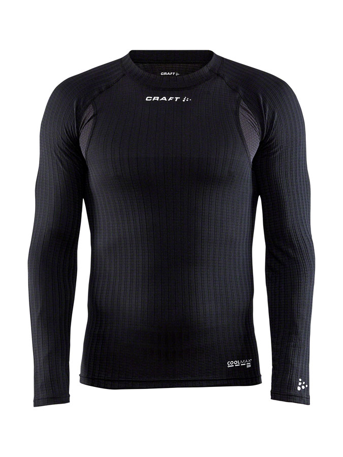 Craft Active Extreme X Crew Neck Base Layer Top - Black, Long Sleeve, Men's, Medium