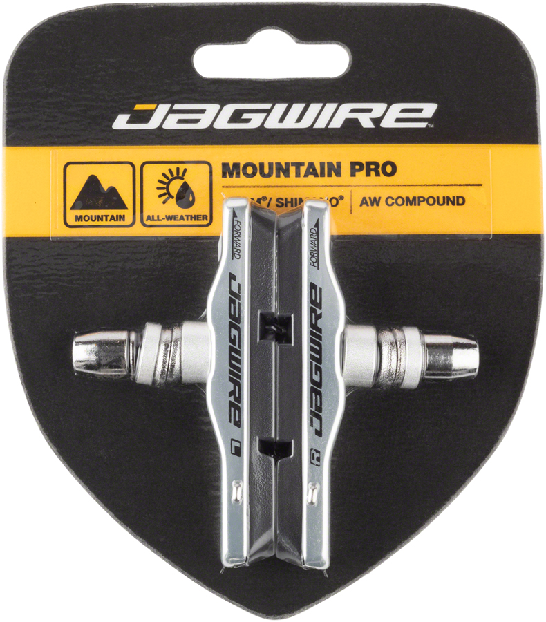 Jagwire Mountain Pro Brake Pads Threaded Post, Silver 
