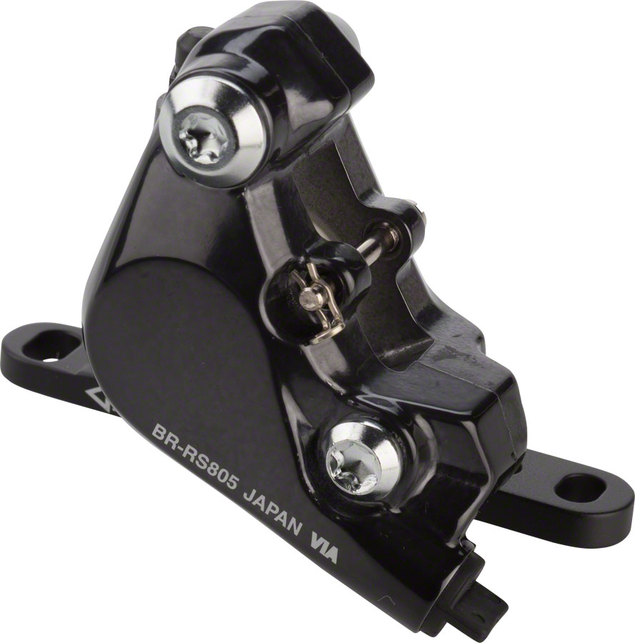 Shimano BR-RS805 Flat Mount Hydraulic Disc Brake Caliper with Pads Black 