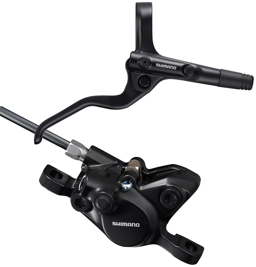 Shimano BR-MT200 Disc Brake and BL-MT201 Lever - Rear, Hydraulic, 2-Piston, Post Mount, Black 