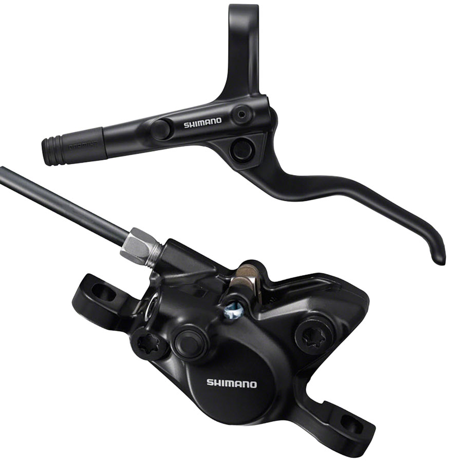 Shimano BR-MT200 Disc Brake and BL-MT201 Lever - Front, Hydraulic, 2-Piston, Post Mount, Black 