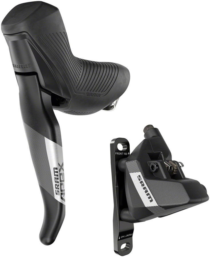SRAM Apex Disc Brake and Lever - Left/Rear, Flat Mount, 2-Piston, 20mm Offset, Black, A1 