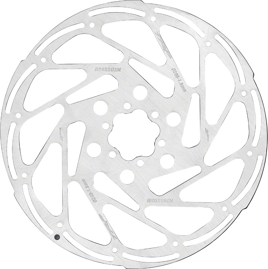TRP R2 Disc Brake Rotor - 203mm, 6-Bolt, 1.8mm, Rust Blocker Treatment, Silver 