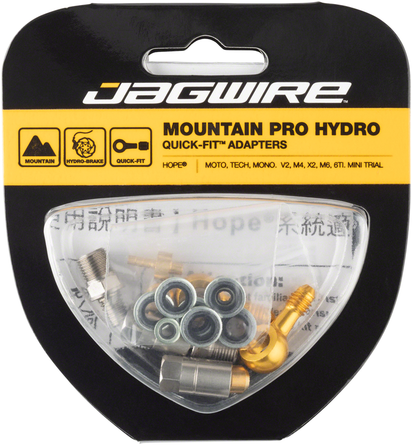 Jagwire Pro Disc Brake Hydraulic Hose Quick-Fit Adaptor for Hope Banjo, Mini Trial, Mono