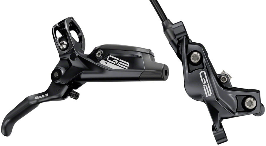 SRAM G2 R Disc Brake and Lever - Front, Hydraulic, Post Mount, Diffusion Black Anodized, A2 
