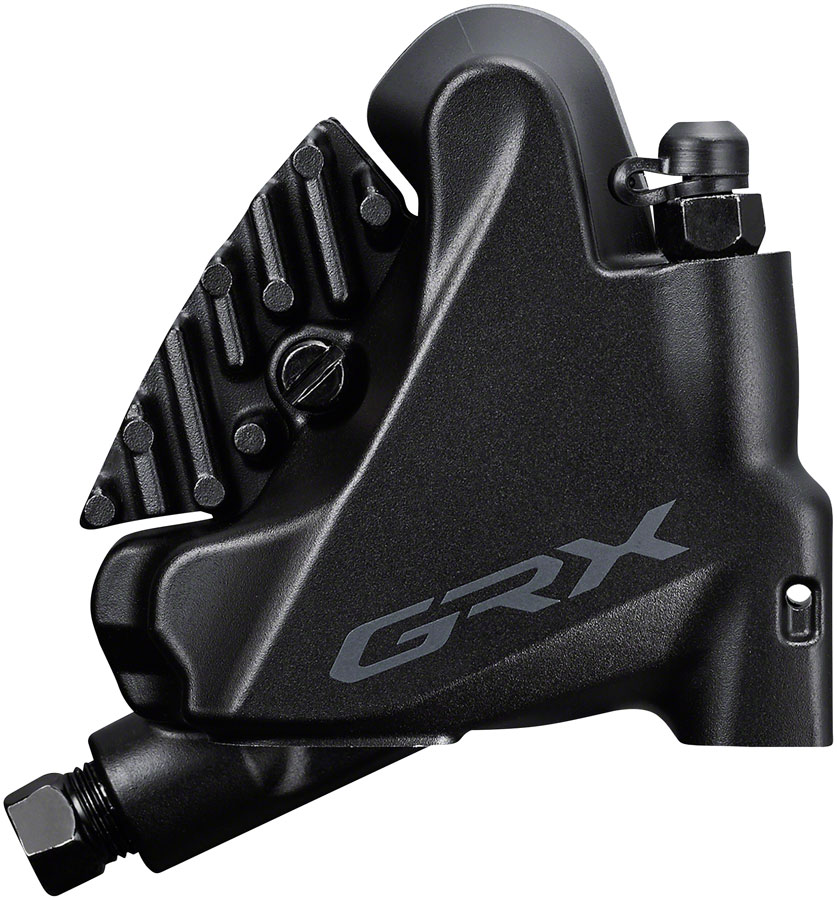 Shimano GRX BRRX400 FlatMount Disc Brake Caliper, Resin Pads with Fins, adaptor sold