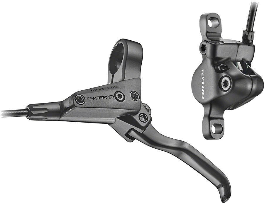 Tektro HD-M280 Disc Brake and Lever - Left, Hydraulic, Post Mount, Black 