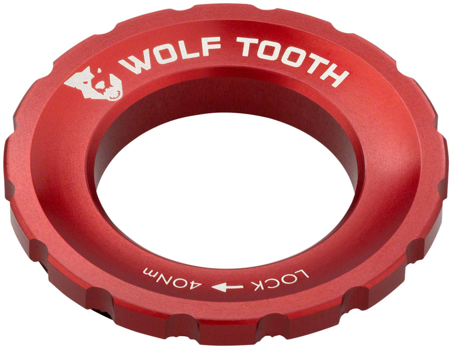 Wolf Tooth CenterLock Rotor Lockring - External Splined, Red 