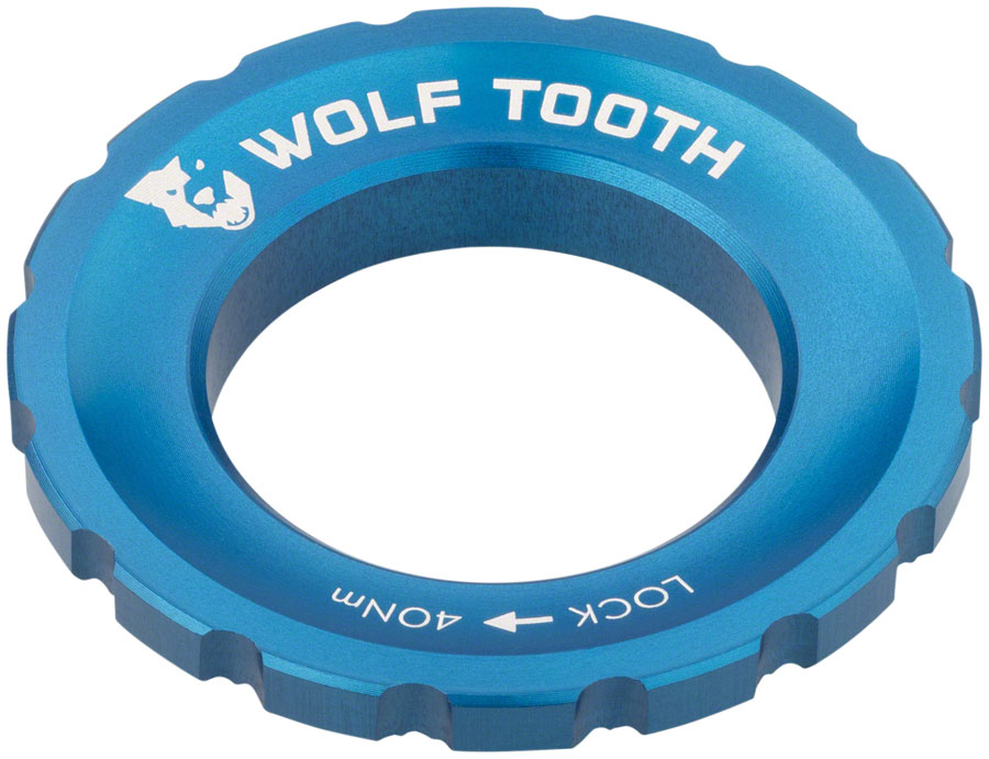 Wolf Tooth CenterLock Rotor Lockring - External Splined, Blue 