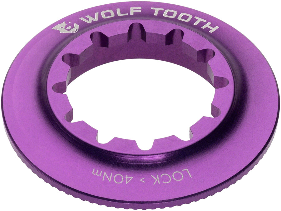 Wolf Tooth Centerlock Rotor Lockring - Internal Splined, Ultraviolet Purple