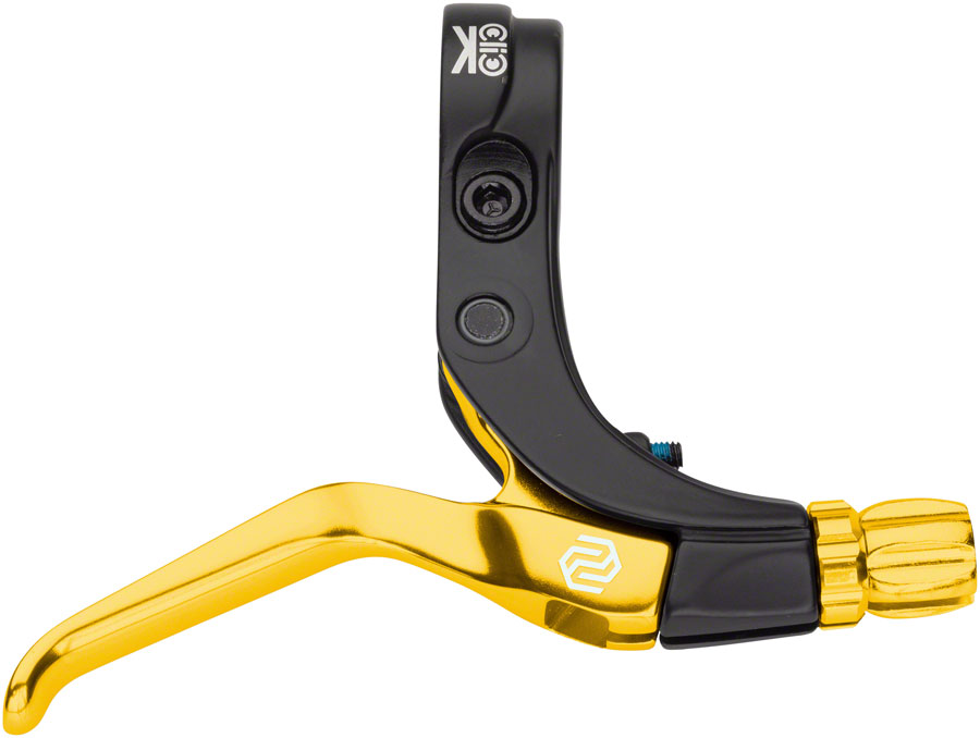 Promax Click V-Point Brake Lever - Long Reach, Gold 