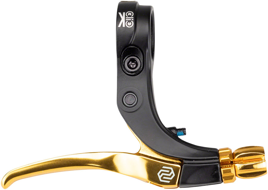 Promax Click V-Point Brake Lever - Short Reach, Gold 