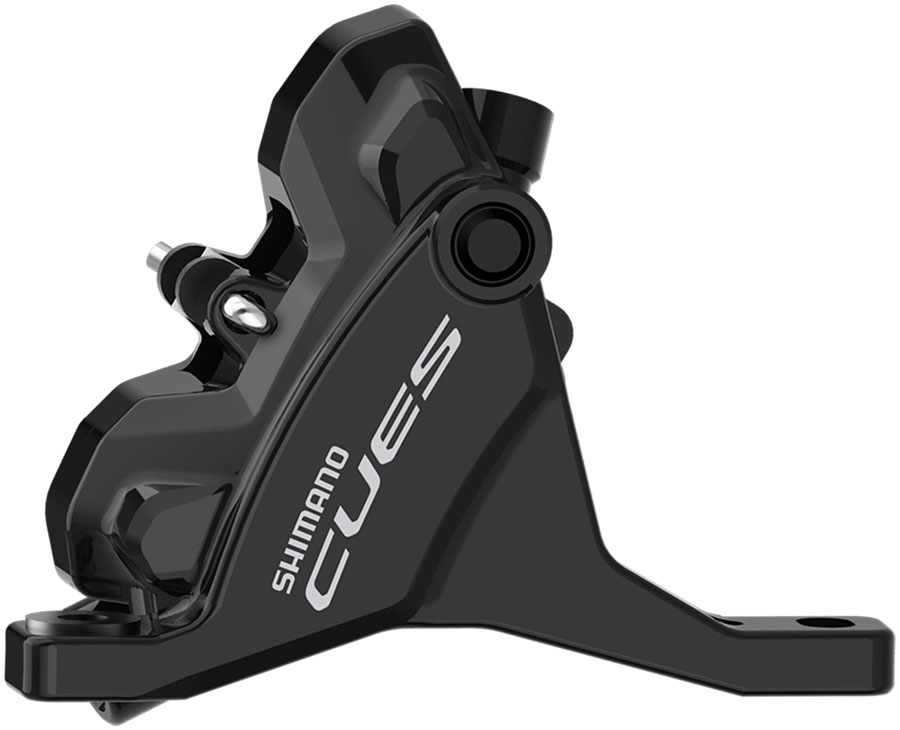 Shimano CUES BR-U6030-F Hydraulic Disc Brake Caliper - Front, Flat Mount, Resin Pad, Black