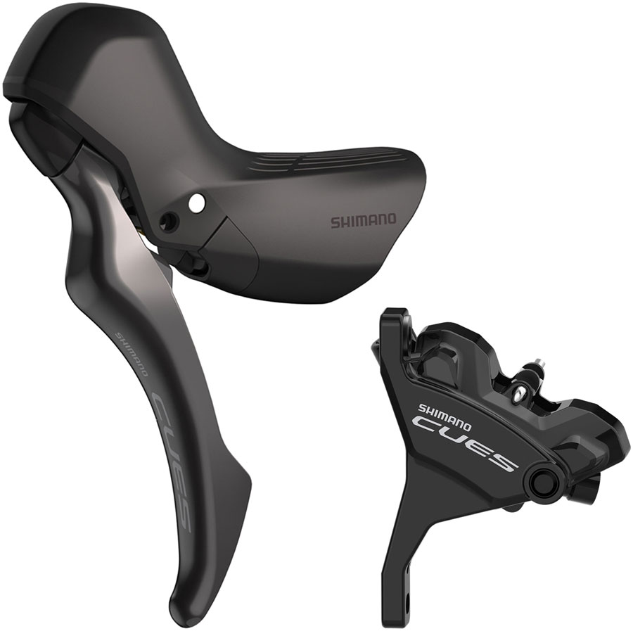 Shimano CUES BL-U6030L/BR-U6030F Disc Brake and Lever - Front, Hydraulic, Flat Mount, Resin Pads