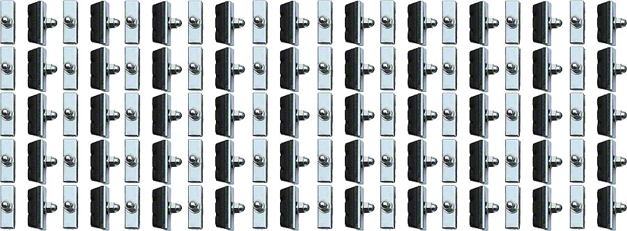 Jagwire Basics X-Caliper Brake Pads - Threaded, Black, Box of 50 Pairs 