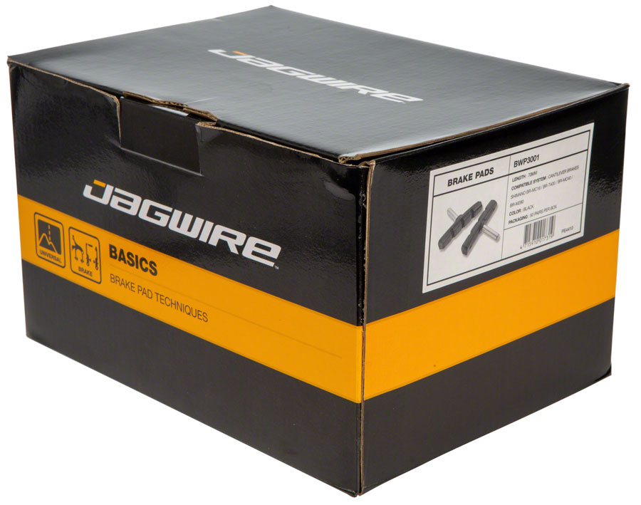 Jagwire Mountain Sport Brake Pads Smooth Post 70mm Pad Box of 50 Pairs 