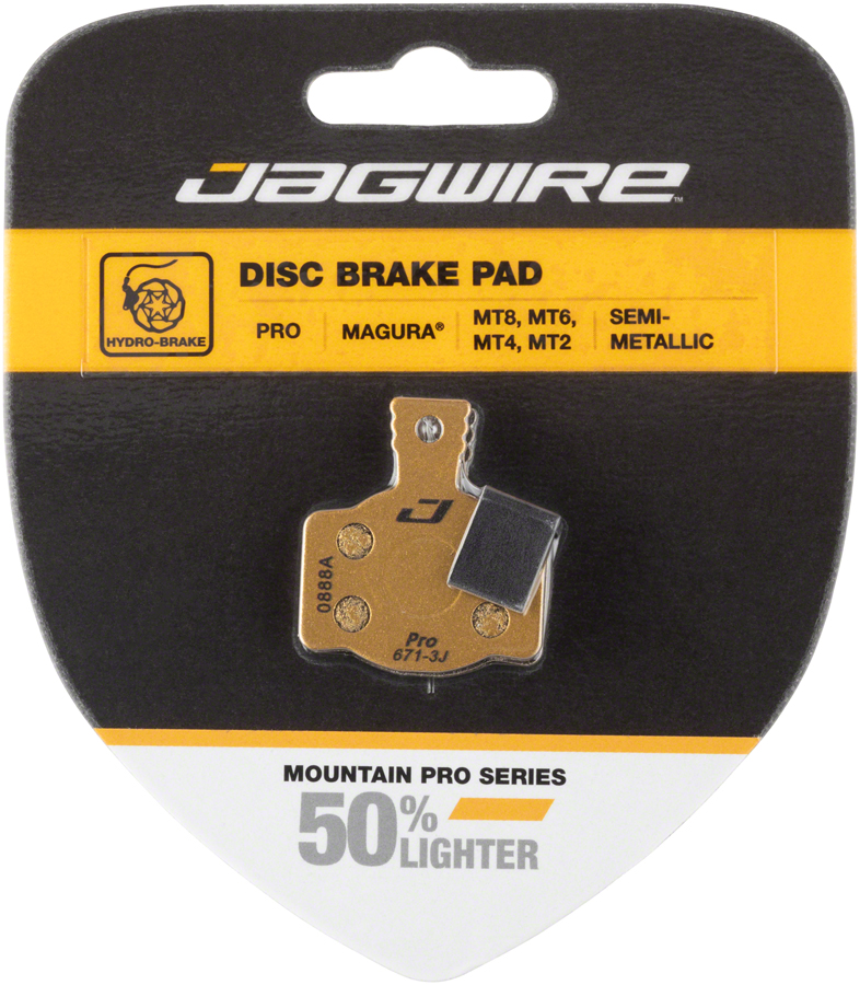 Jagwire Mountain Pro Alloy Backed Semi-Metallic Disc Brake Pad Magura MT8, MT6, MT4, MT2 