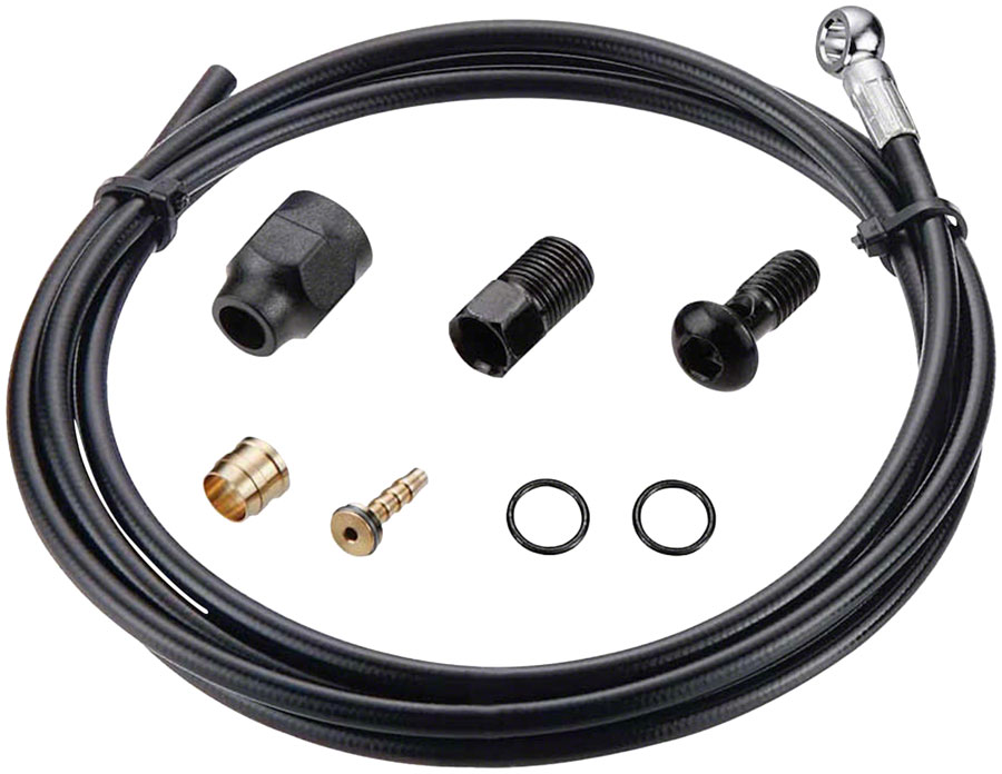 Tektro #50 Hydraulic Brake Hose Kit - With Banjo Unit, 5.5mm x 3200mm, For Auriga Twin+ and Auriga+ 