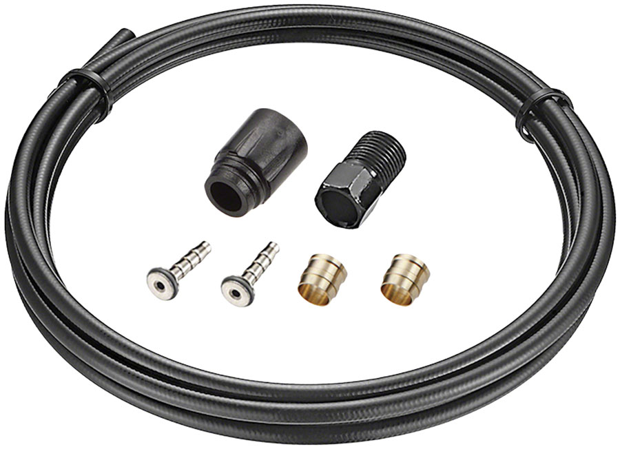 Tektro #50 Hydraulic Brake Hose Kit - With Connecting Bolt Unit, 5.5mm x 2500mm, For Auriga Twin+ and Auriga+ 