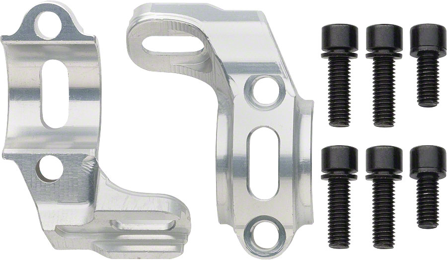 Hope Tech/Tech Evo Shifter Mounts For SRAM Shifters, Silver, Pair