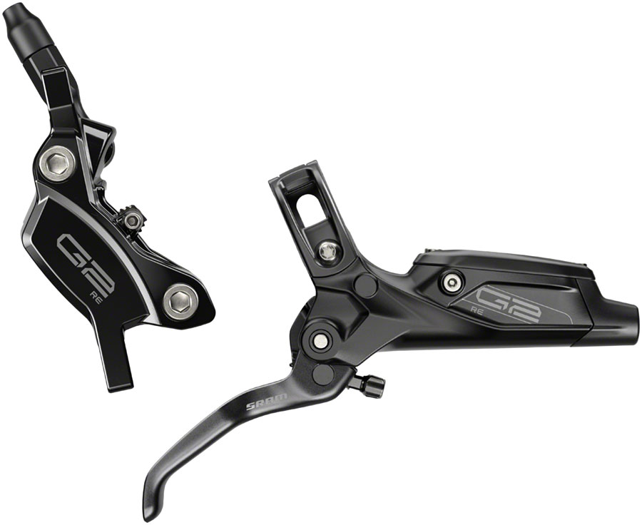 SRAM G2 RE Disc Brake and Lever - Front, Hydraulic, Post Mount, Gloss Black, A2 