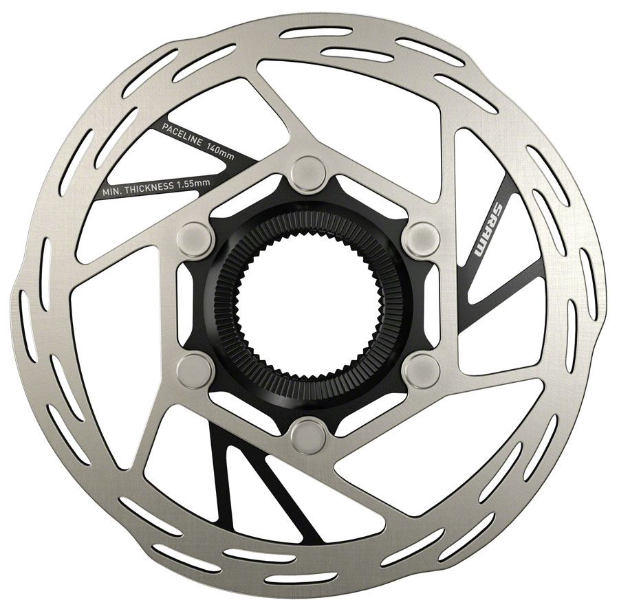 SRAM Paceline Disc Brake Rotor, 140mm, Center Lock, 1.85mm, Lockring Sold Separate 