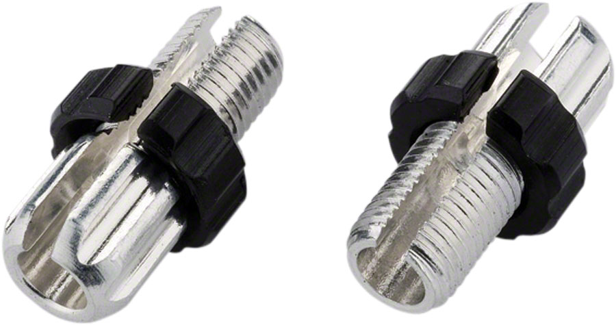 M10 Slotted Alloy Adjusting Barrel Bag of 10, Silver/Black 