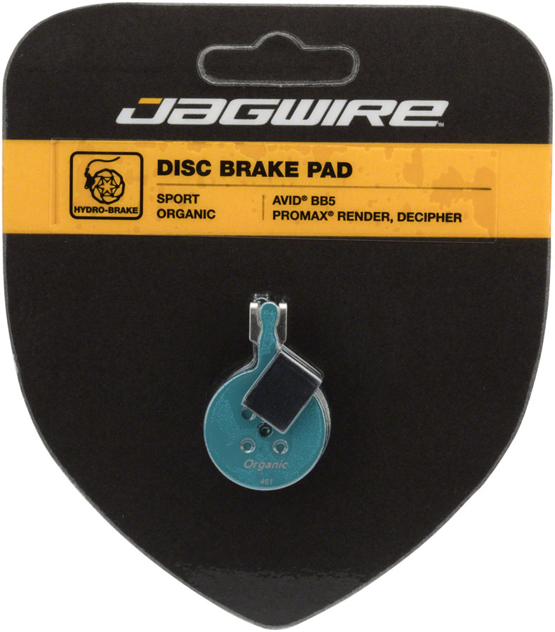 Jagwire Sport Organic Disc Brake Pads for Avid BB5, Promax Render 