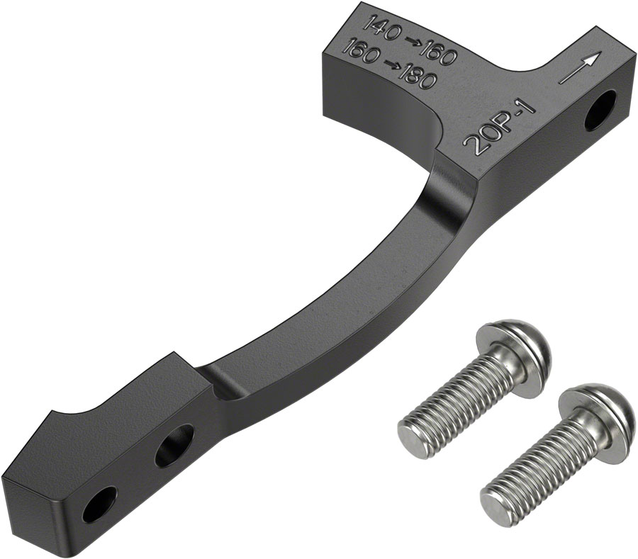 SRAM Post Bracket 20 P 1 Disc Brake Adaptor - For 160mm and 180mm Rotors Only, Includes Bracket and Stainless Steel Bolts 