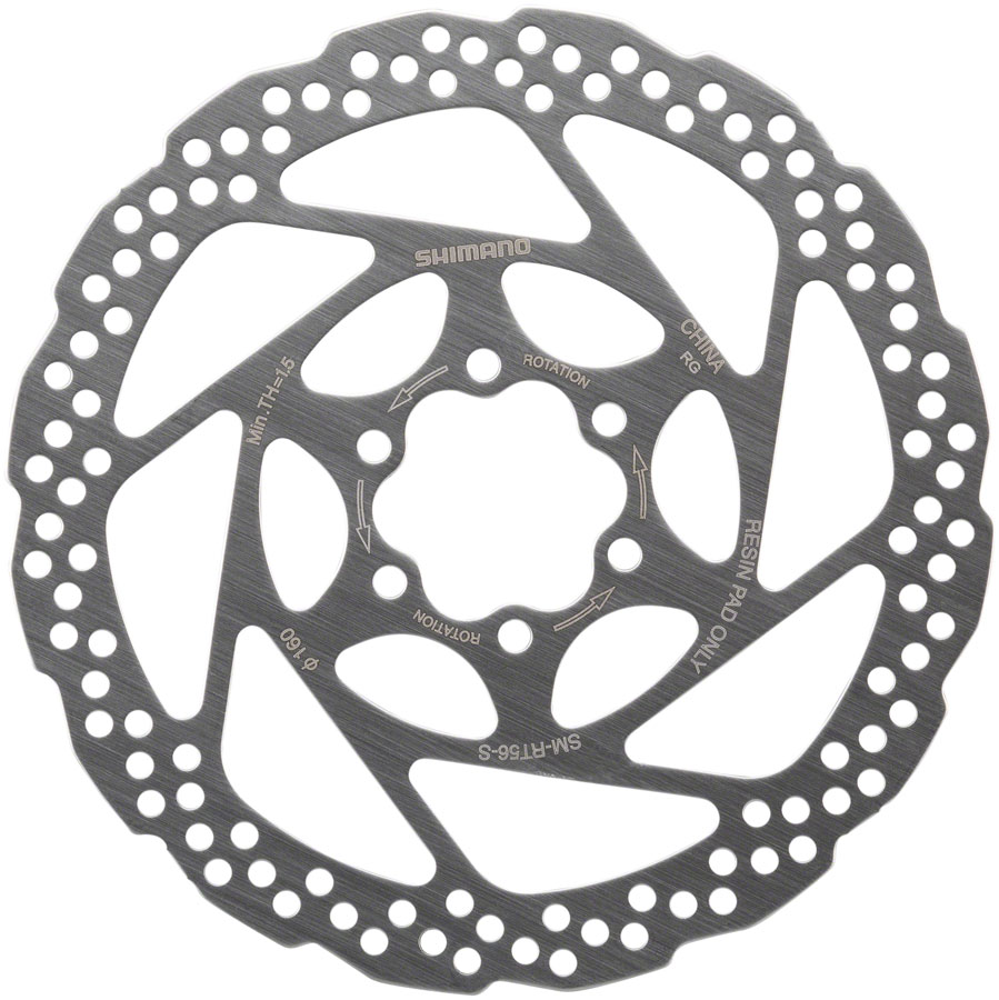 Shimano Deore SMRT56S Disc Brake Rotor 160mm, 6Bolt, For Resin
