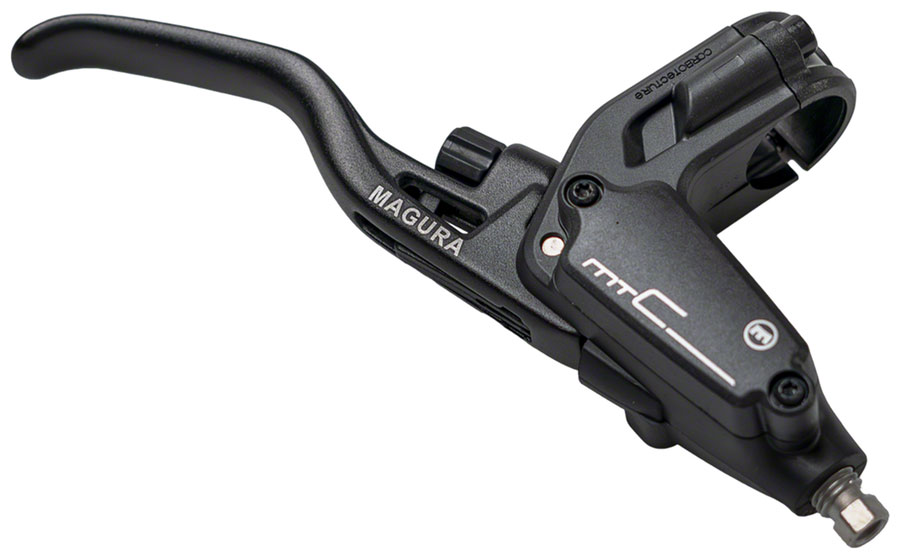 Magura MT C ABS Disc Brake Master Cylinder and Lever Assembly - 2-Finger, Right, Aluminum Blade, Black 