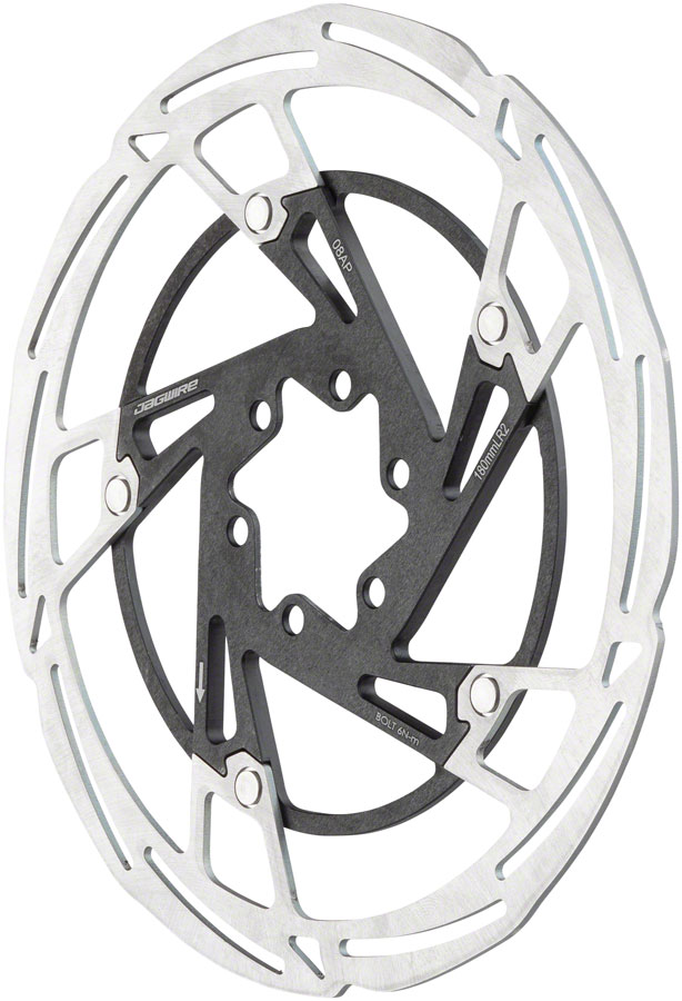 Jagwire Pro LR2 Disc Brake Rotor - 140mm, 6-Bolt, Silver/Black 